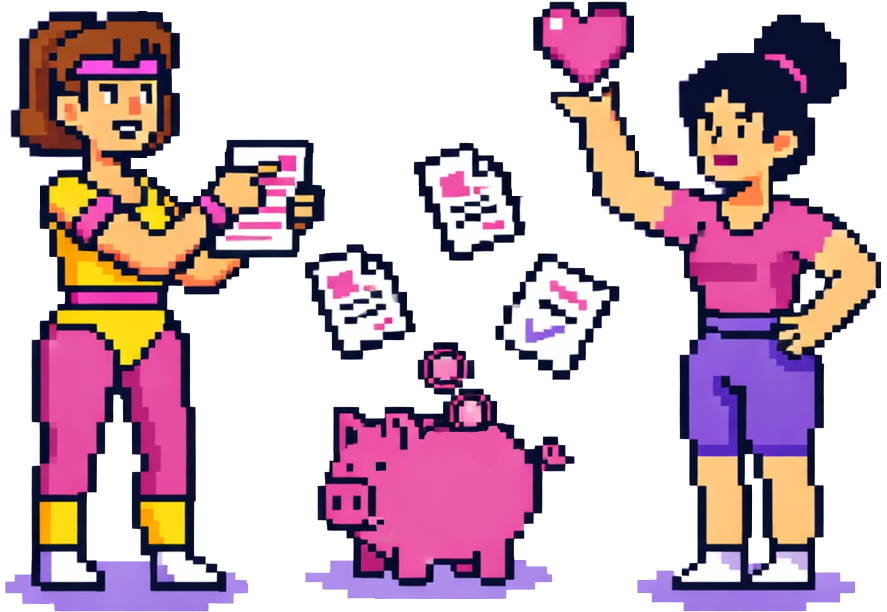 Frivillige hender som rekker opp med hjerter